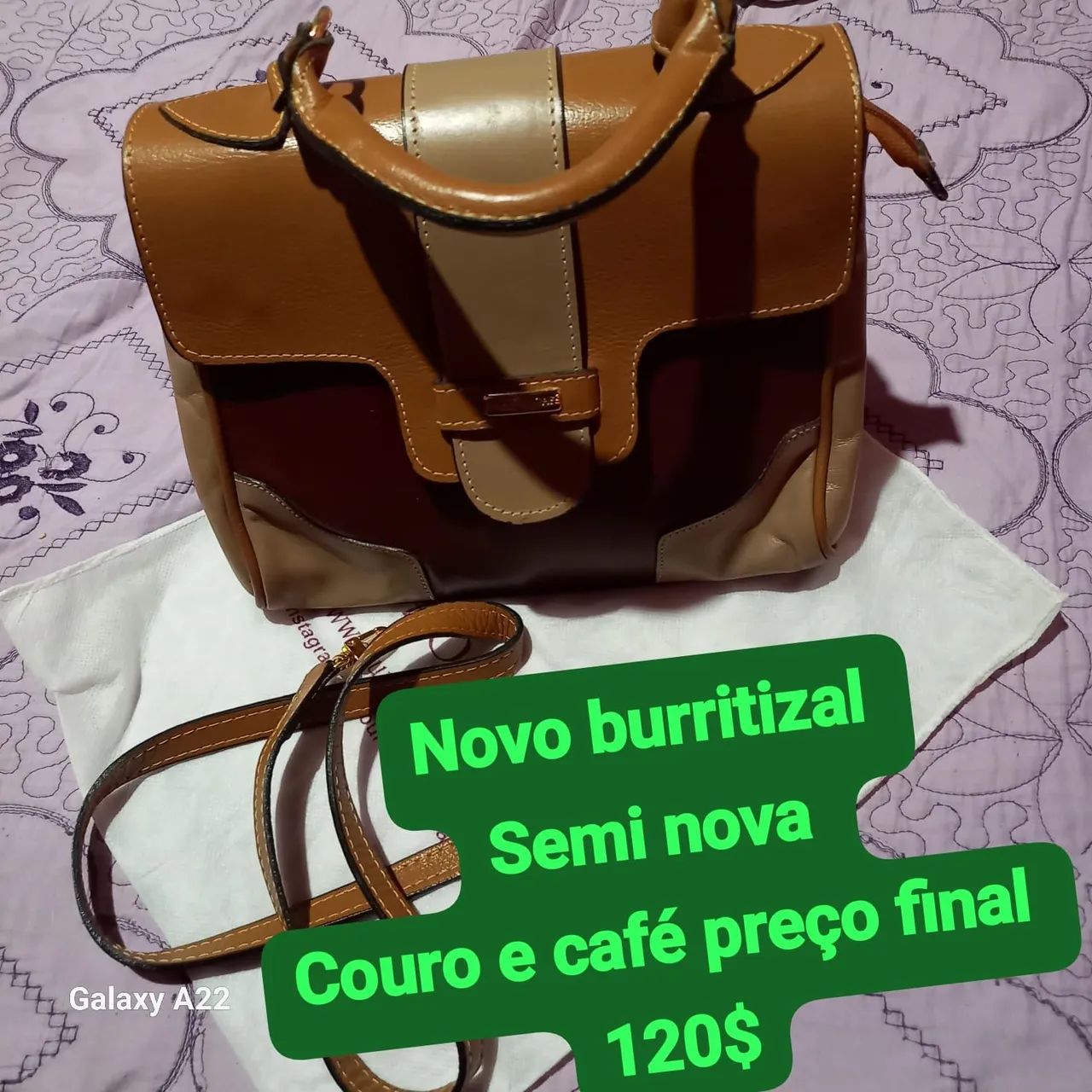 Couro café semi nova 