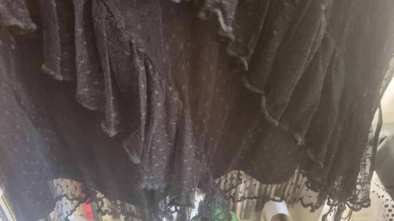 Vestido de renda preto Ashlua G1 - Foto 4