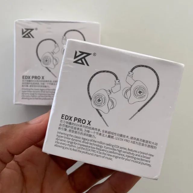 Fone de ouvido KZ EDX Pro X Cancelamento de Ruido Retorno de Palco (COM MICROFONE)