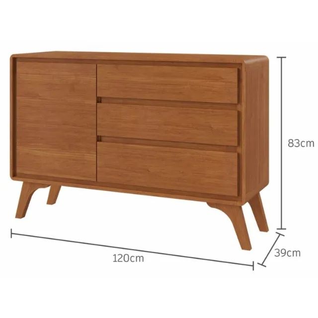 Buffet Sinus 1,20m 100% MDF - Produto Novo! Pronta Entrega! - Foto 4