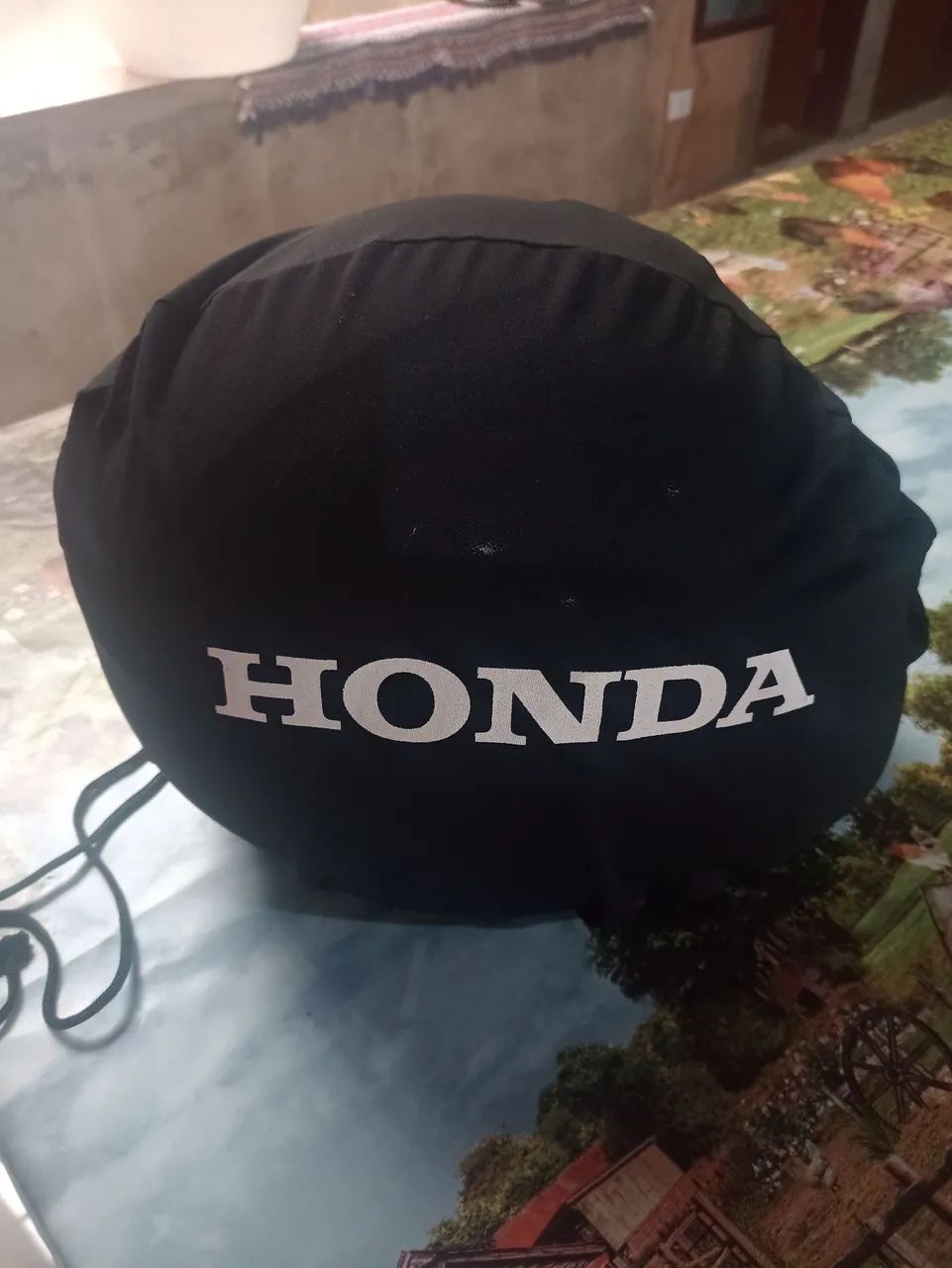 Capacete Honda Twister HMS - Vermelho e grafite. Nr. 60 - Foto 3
