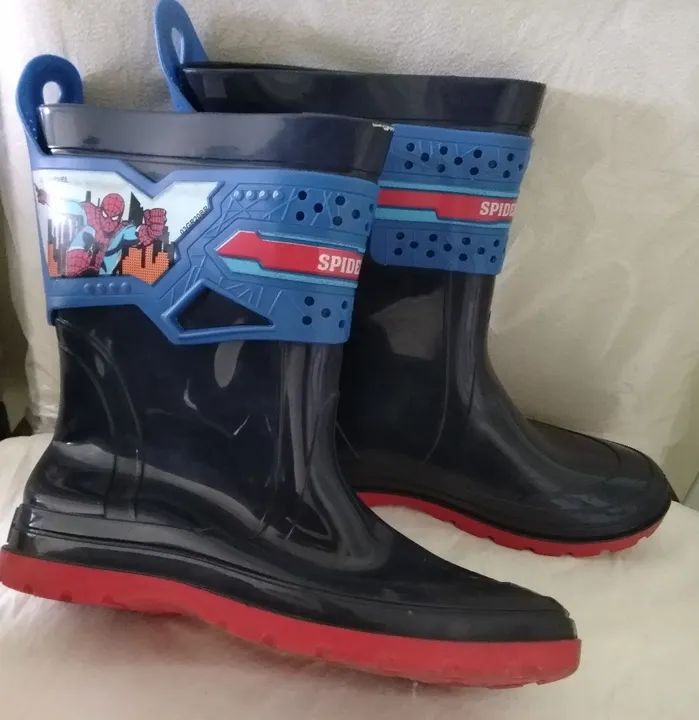 Botas de chuva infantil Homem Aranha - Foto 2