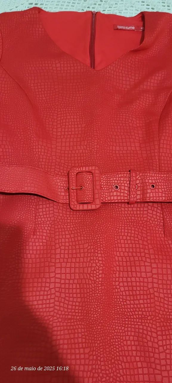 Vestido Vermelho Talita kume  - Foto 5