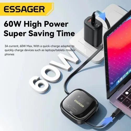 Case de Carregamento Multifunção 4 em 1 Essager 60W - Foto 4