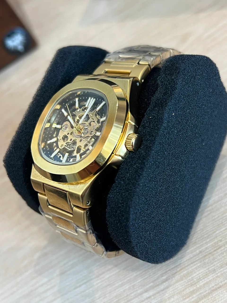 Relógio Automático Dourado (Novo) - Foto 3