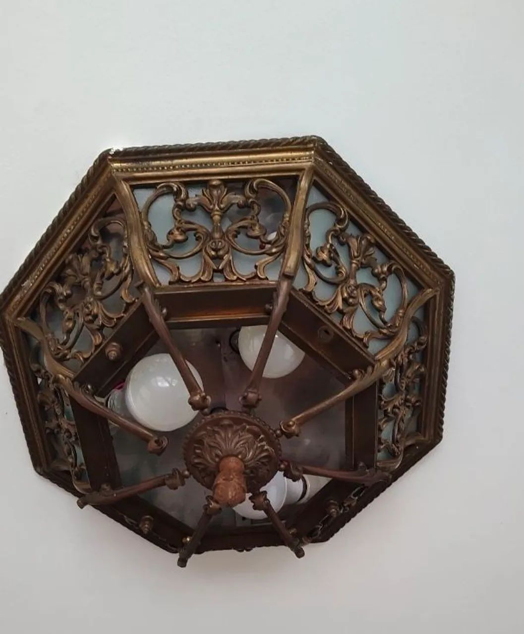 Lustre Plafon em Bronze sextavado  - Foto 4