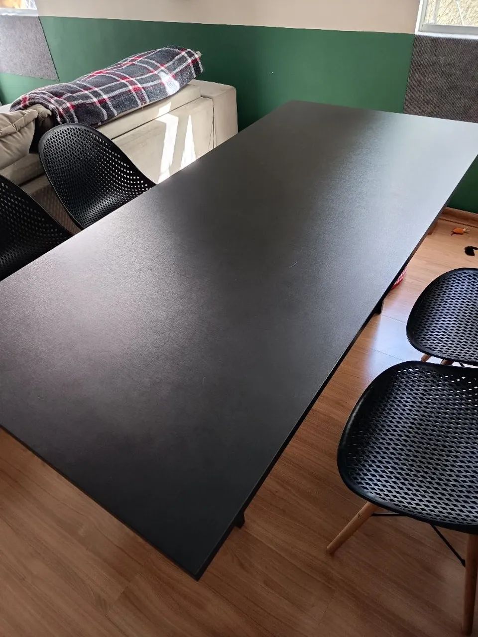 Mesa de jantar preta 4 lugares  - Foto 4