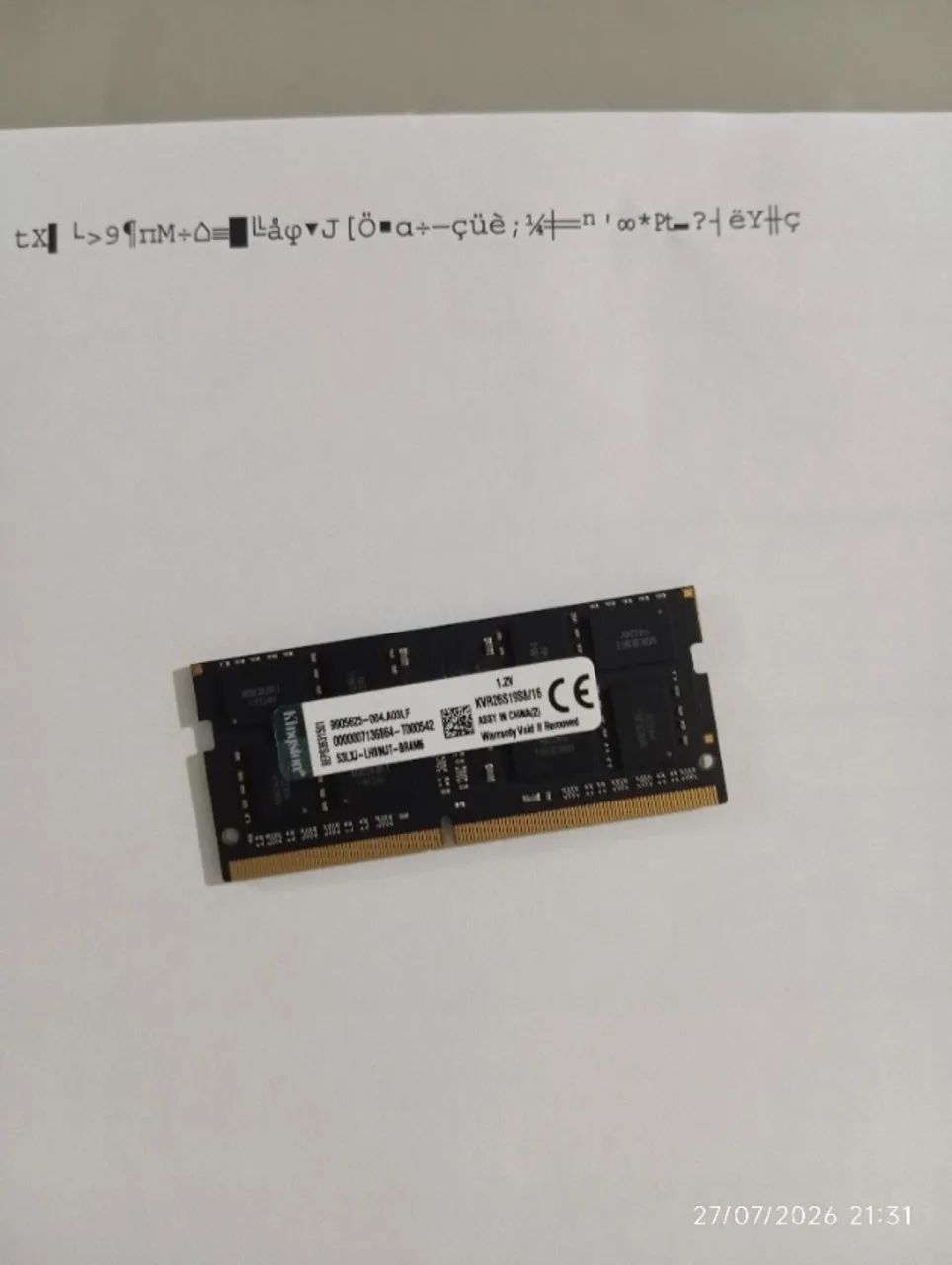 Memória notebook DDR4 1und. 16GB SODDIM