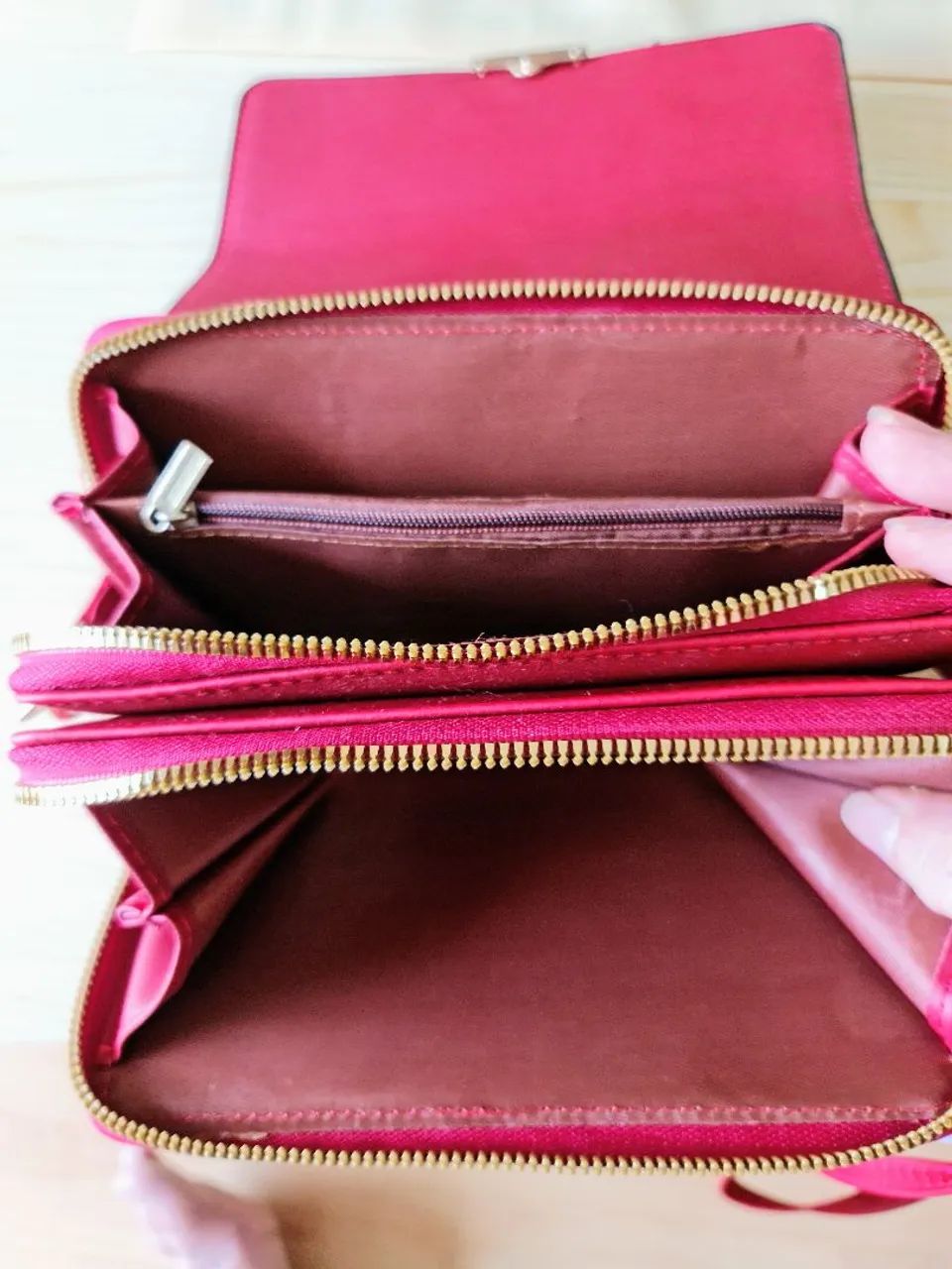 BOLSA TRANSVERSAL VERMELHA EM EXCELENTE ESTADO  - Foto 5