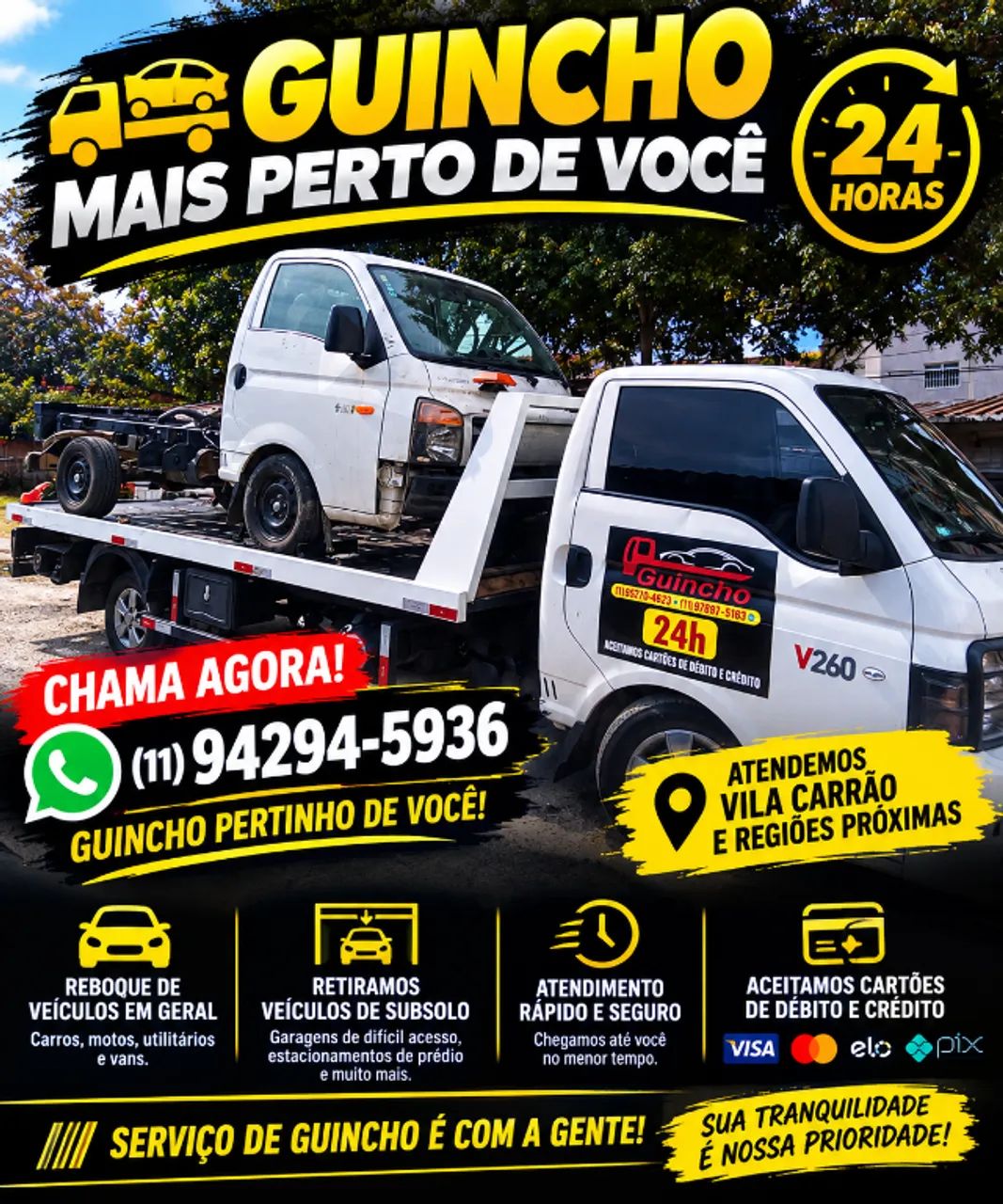 Guincho na vila Carr ão  - Foto 2