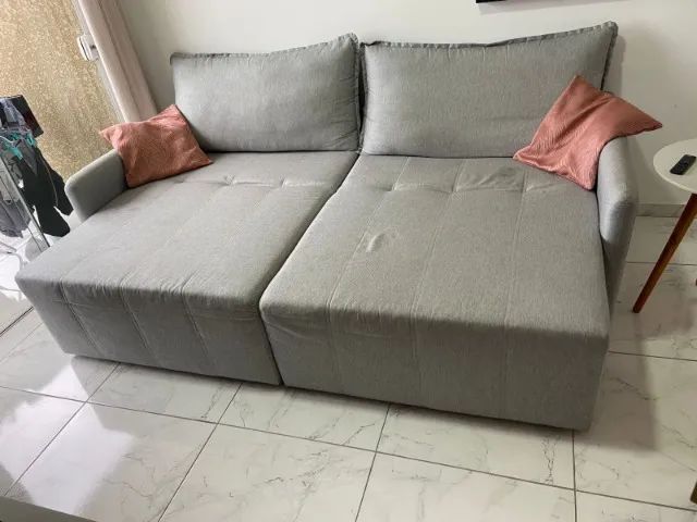 Sofá cama retrátil e reclinável; 3 lugares - Foto 2