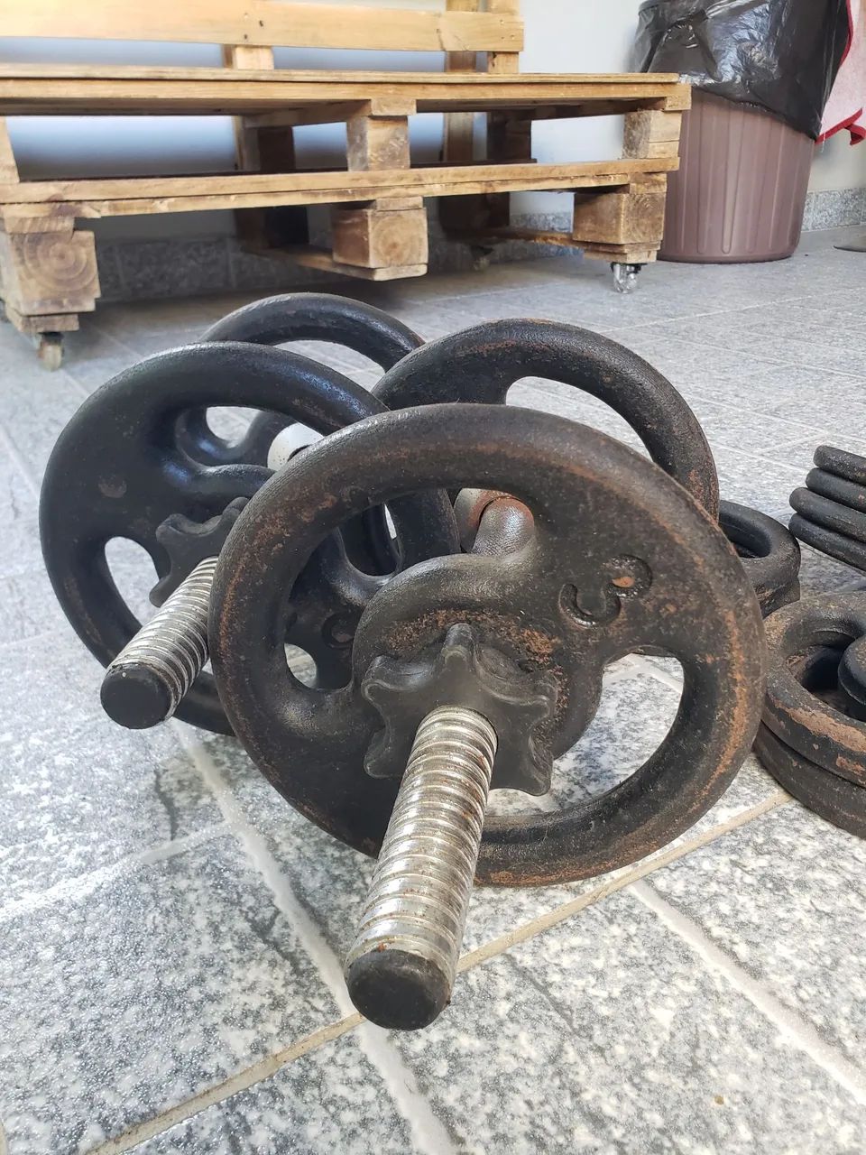 Kit anilhas 24Kg - Foto 5