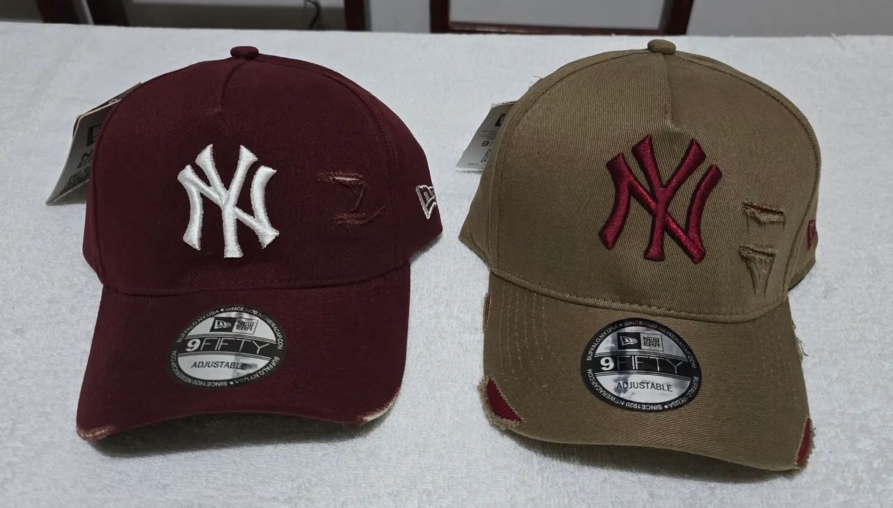 Bonés da New York estilo rasgadinho  - Foto 2