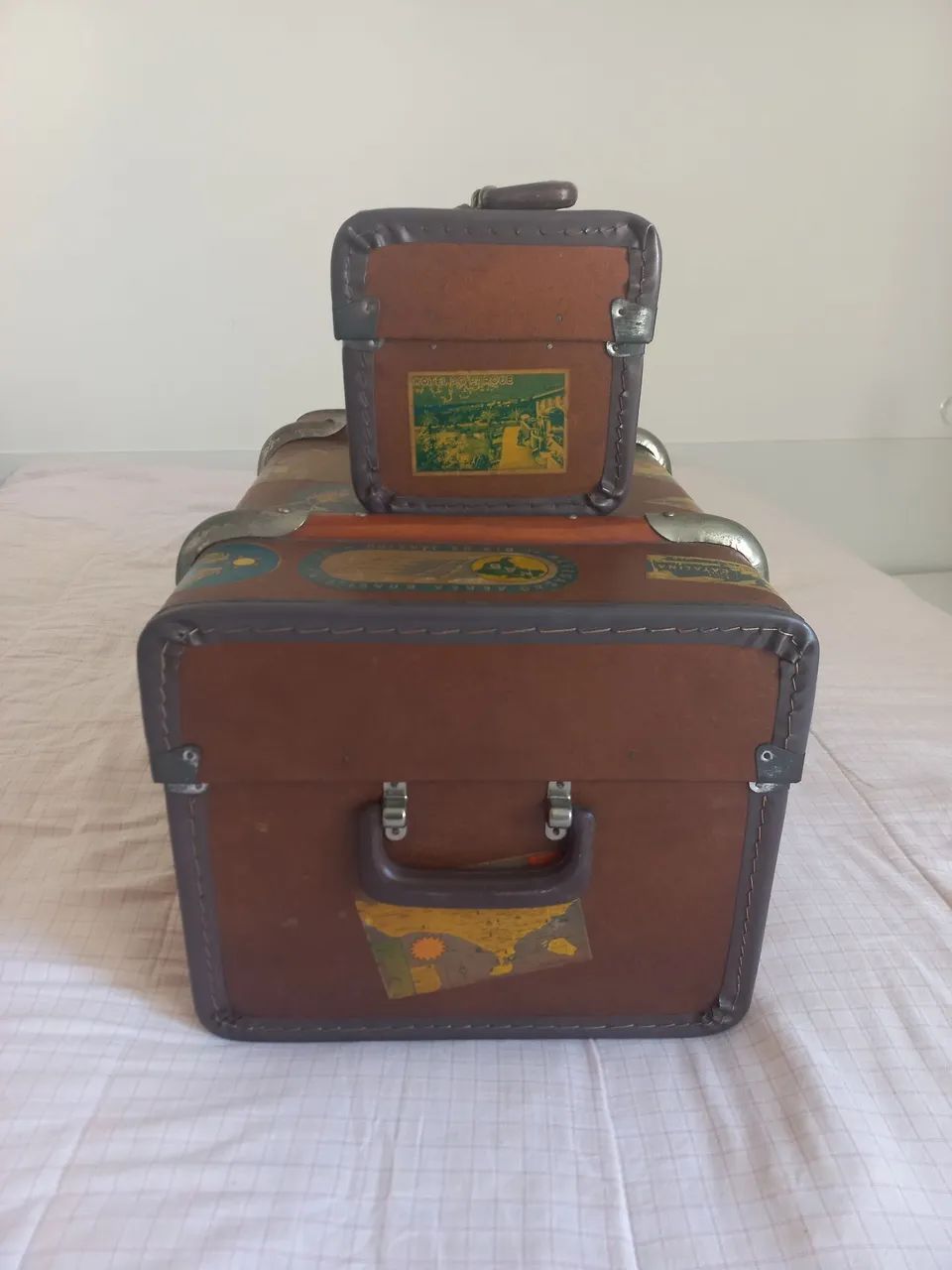 Kit 2 Baús Vintage - Foto 5