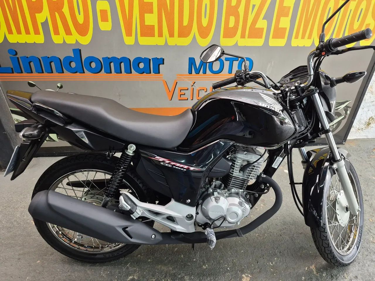 HONDA 160 START 2022 PRETA SÓ 15350KM (FINANCIA 100%)$16500 LINDOMAR MOTOS  - Foto 3