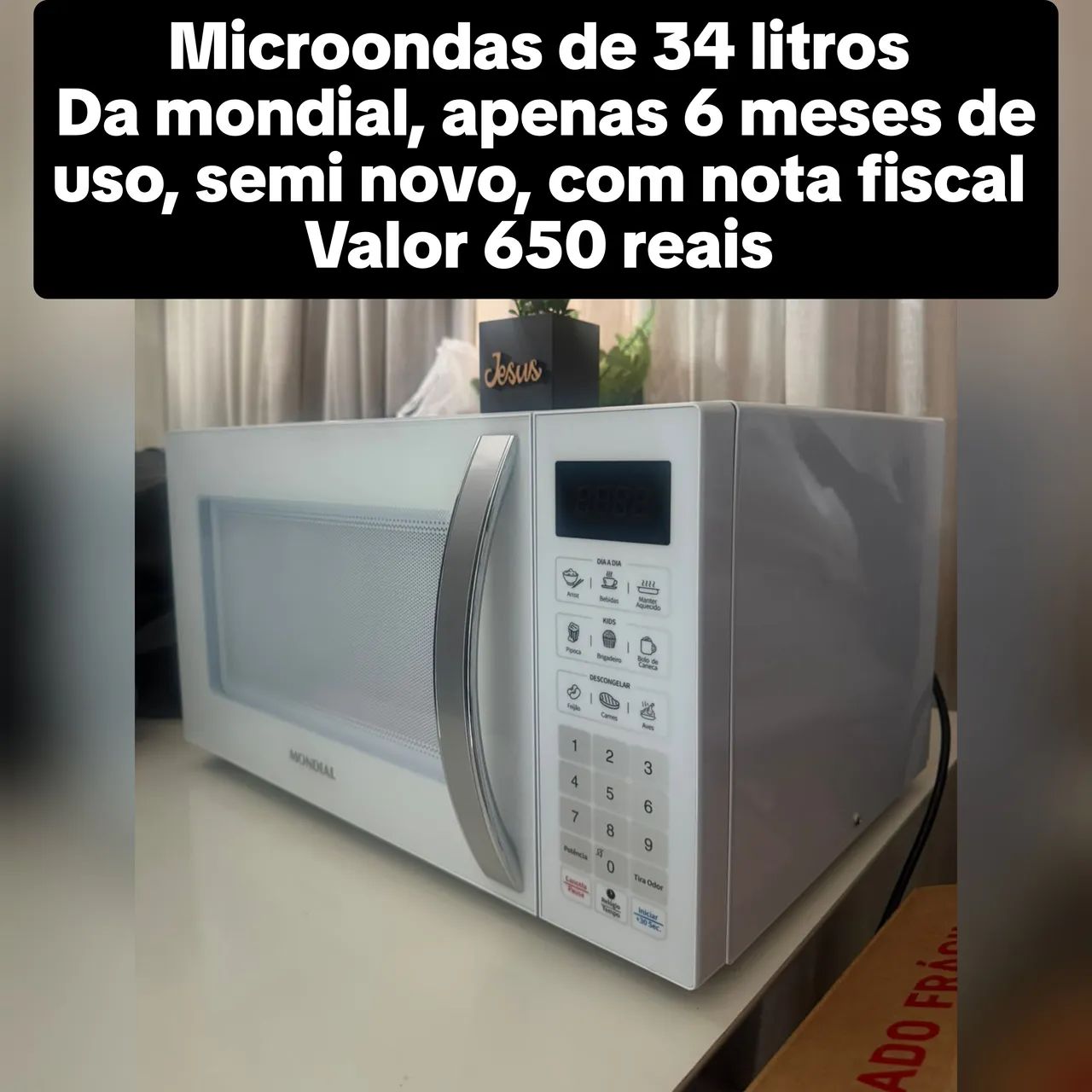 Microondas semi novo 