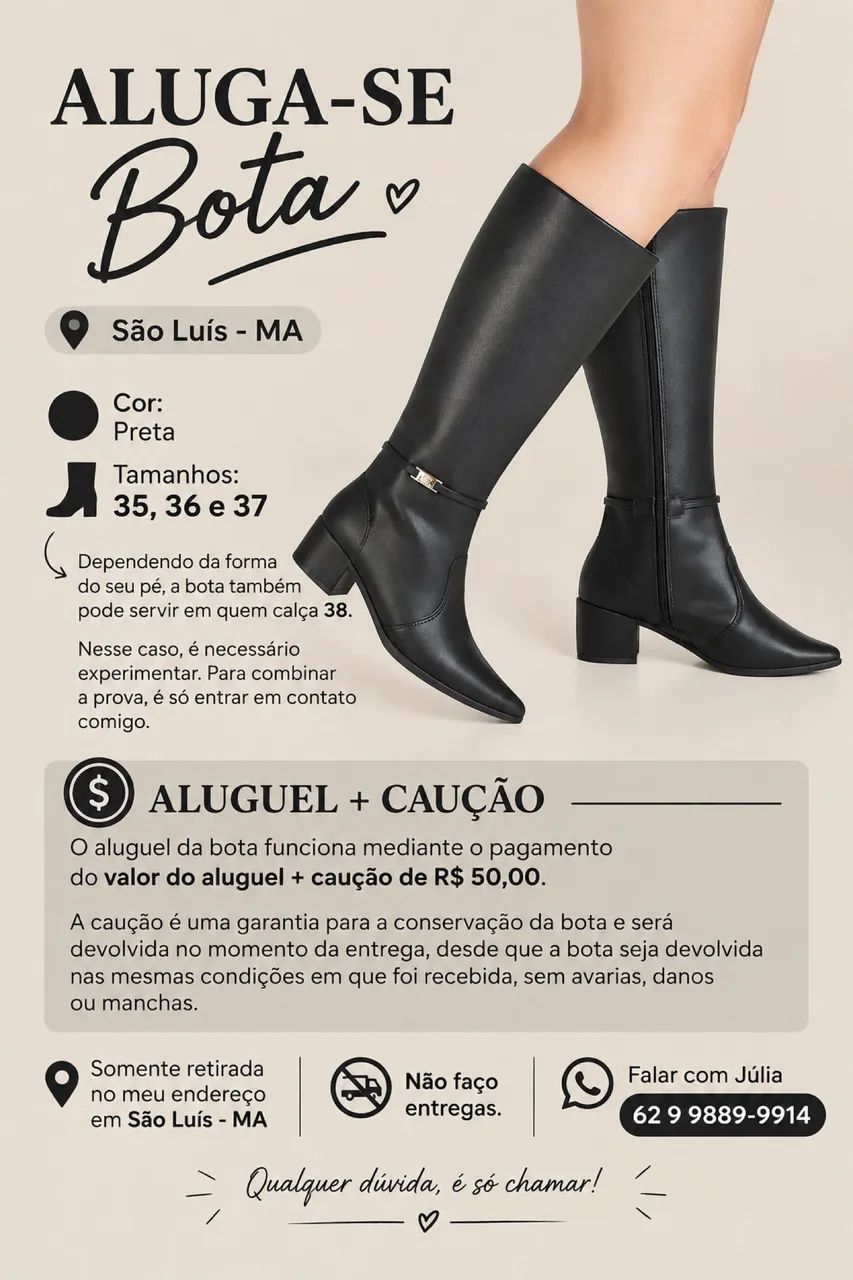 Aluga-se bota