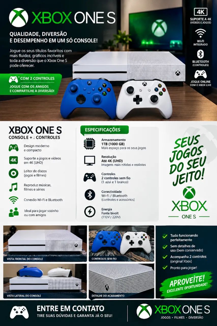 Console Xbox One S 1TB