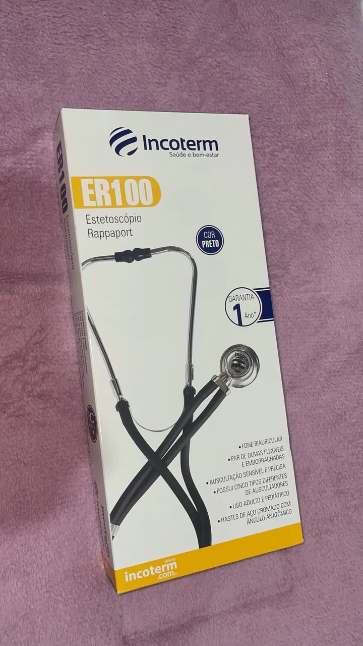 Estetoscópio Incoterm - ER100 - Ótimo Custo Benefício