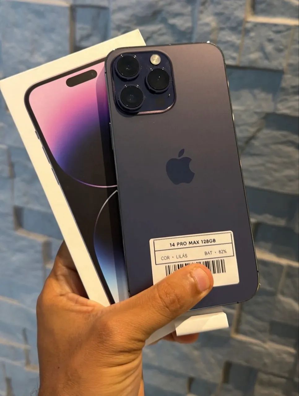 ◇【美品】iPhone 14 Pro Max MQ963J/A 128GB Apple iPhone 14 Pro Max 128GB 5G - Vitrine - Tela Super Retina XDR