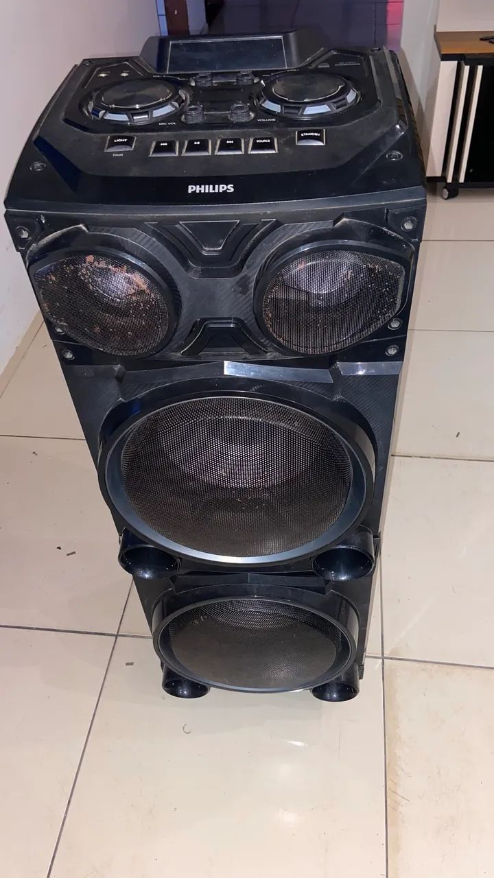 Caixa de Som Philips Party Speaker - aceito troca em iPhone  - Foto 2