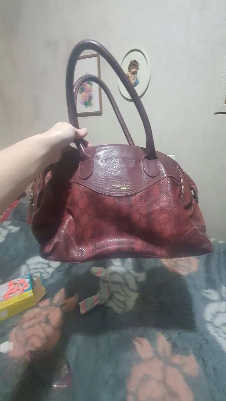 Bolsa Couro Legítimo Mentha Pimentha - Foto 2