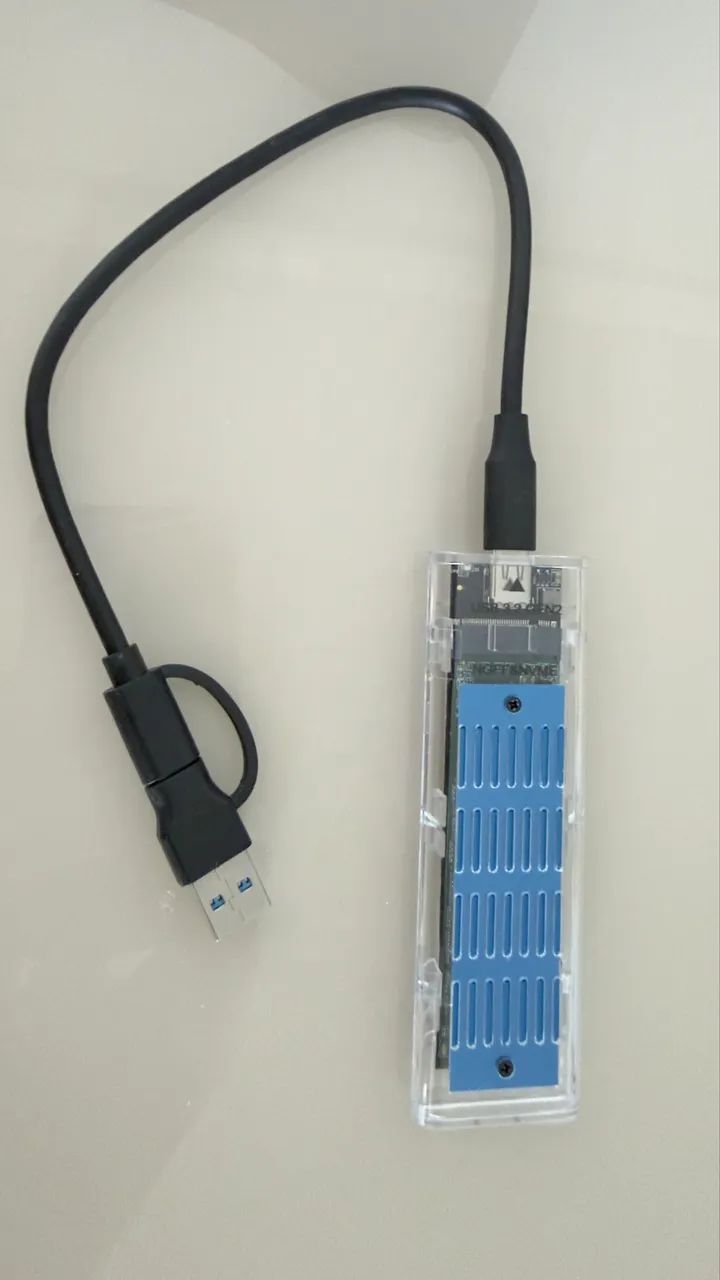 SSD NVMe ADATA 512gb 500gb (com case USB C para usar externo)  - Foto 3