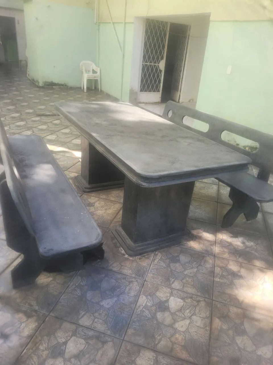 MESA PARA JARDIM.EM ARDÓSIA  - Foto 4