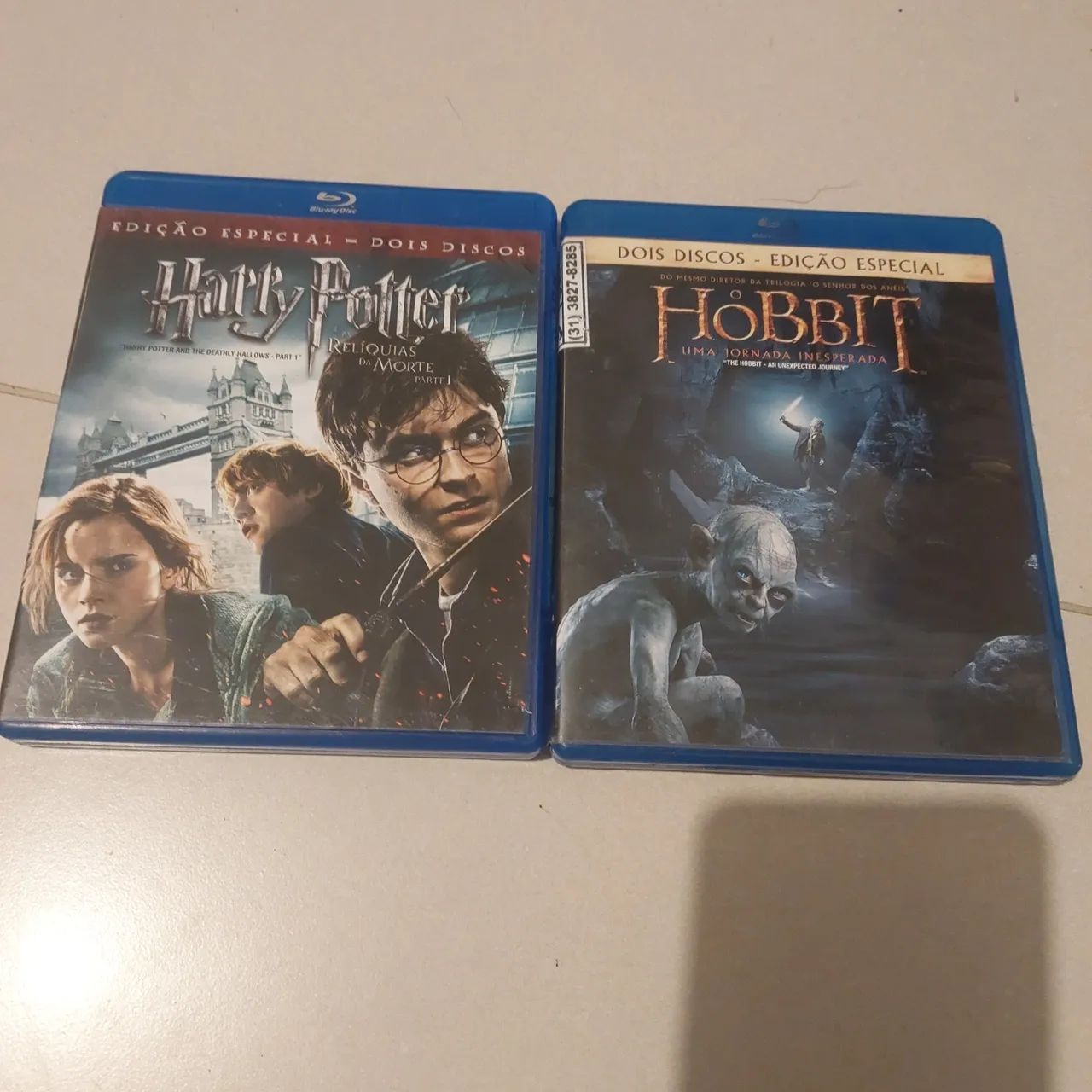 2 Blu ray edicao especial Harry Potter e Hobbit