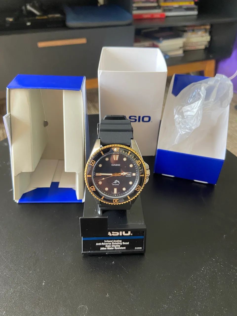 Relógio Casio Duro Marlin Dourado novo na caixa 
