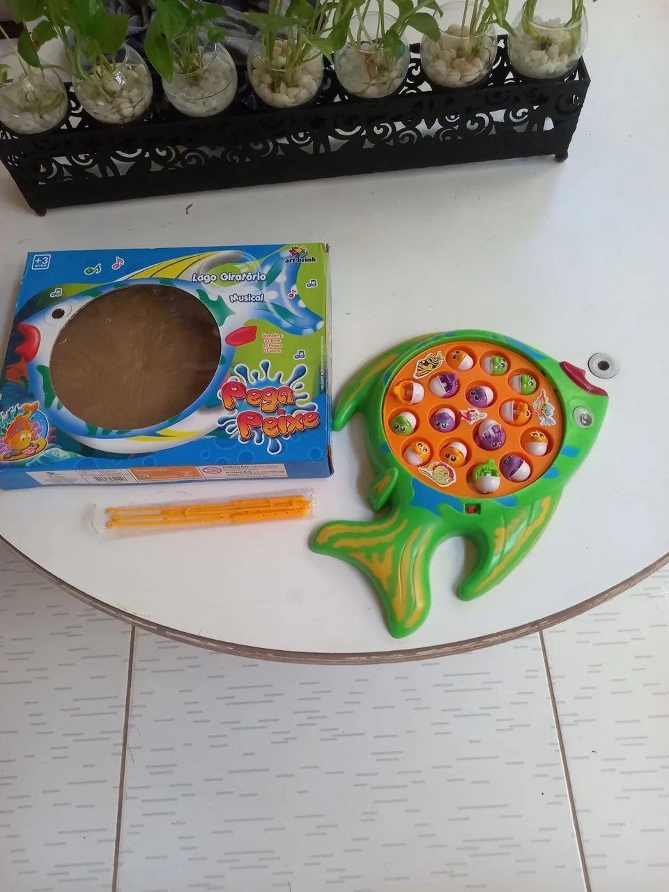 Brinquedo pega peixe