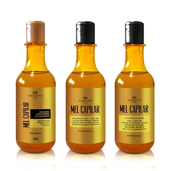 Kit Mel Capilar - Máscara, Shampoo e Condicionador - NUTRIÇÃO