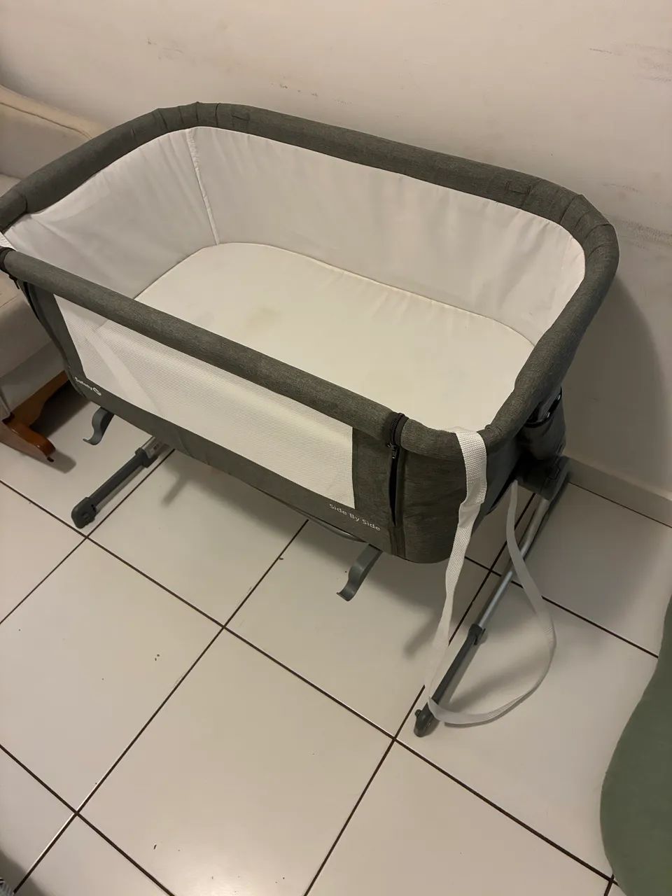 Berço Safety 1st, Side By Side, Grey