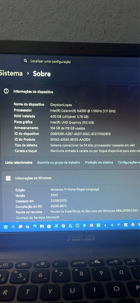 Notebook Asus  - Foto 4