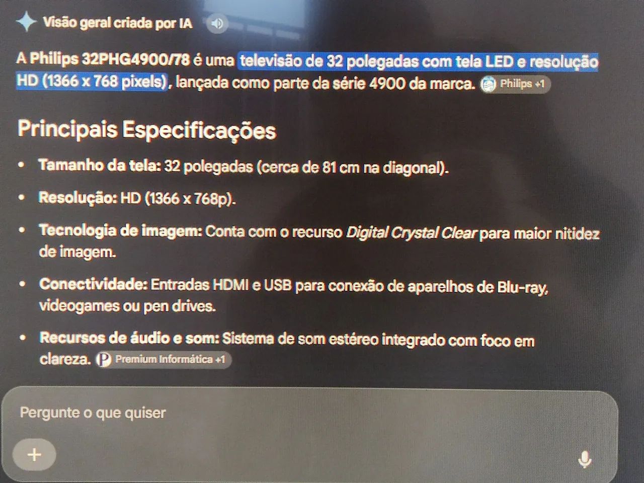 TV Philips 32 polegadas - Não envio - Foto 5