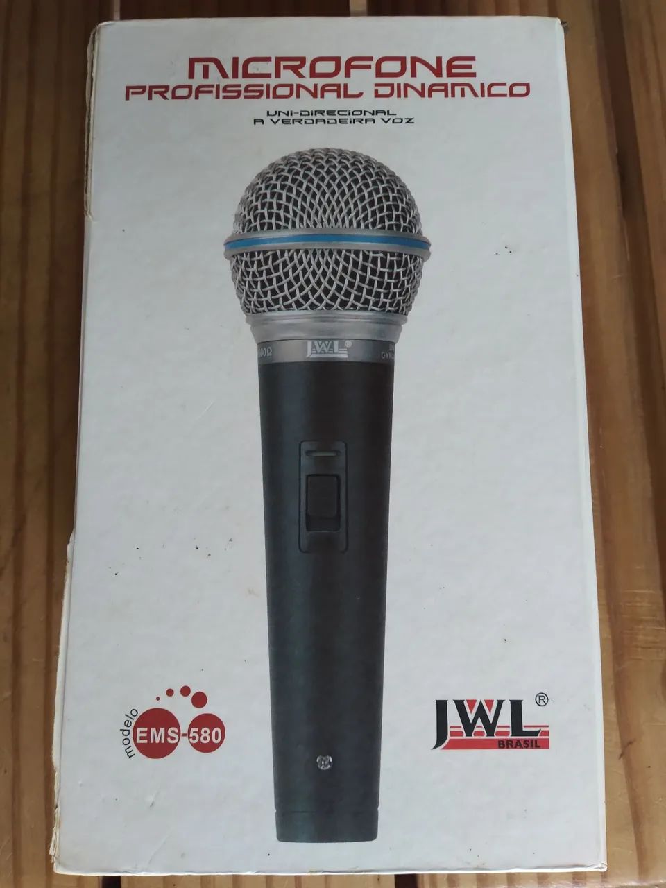 Microfone dinâmico JWL EMS 580