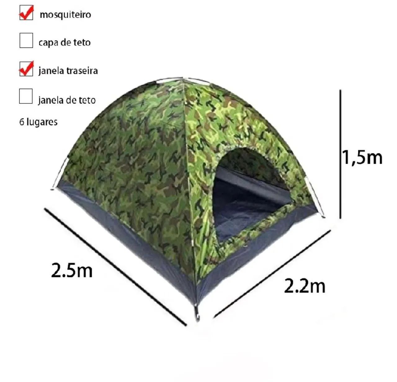 Barraca de  Camping + Colchonete Casal 