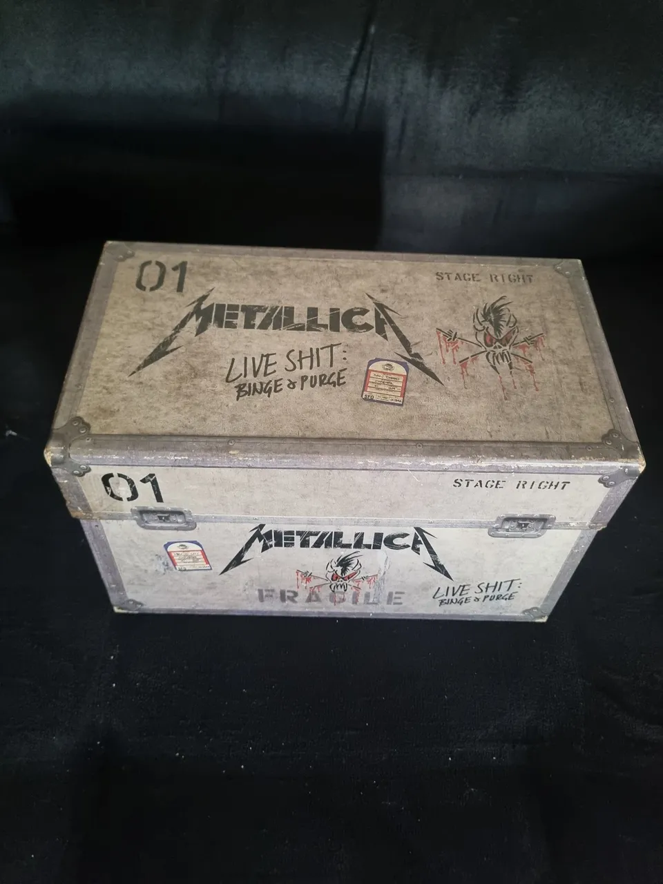 Box Metallica Live Shit Binge & Purge 3 cds + 2 dvd importado raro