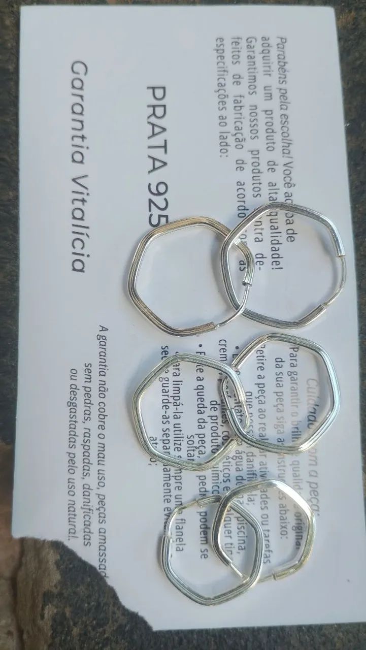 Argola d prata $30 - Foto 3