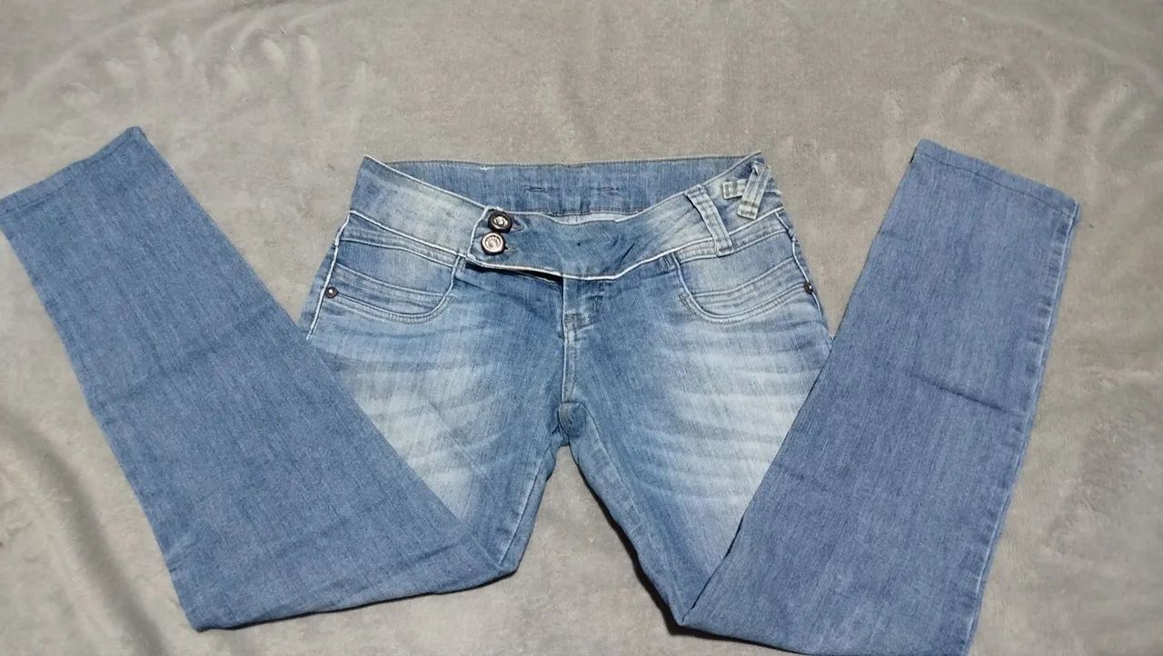 Calça de cintura baixa y2k