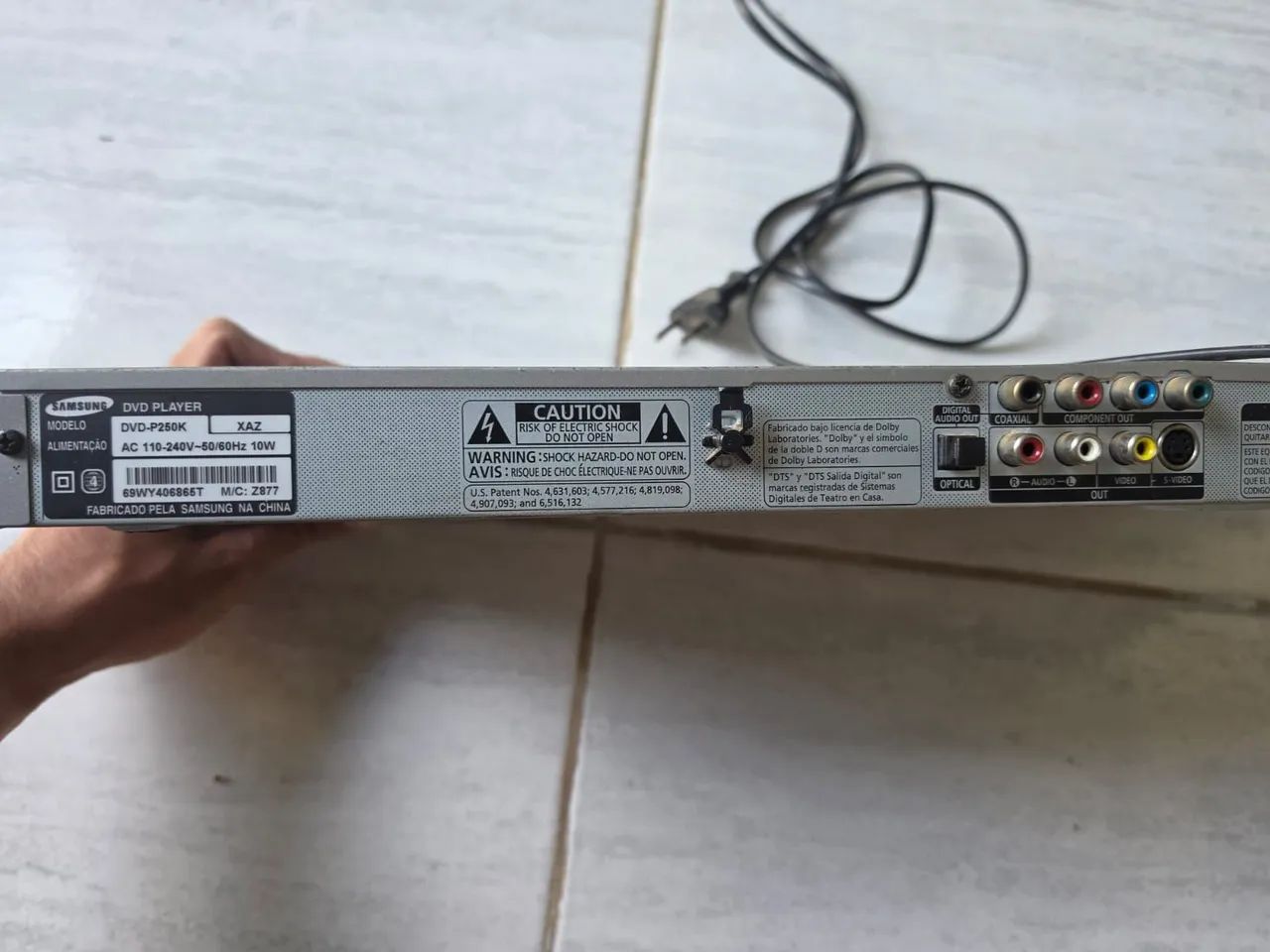DVD Samsung DVD-P250K - Foto 3