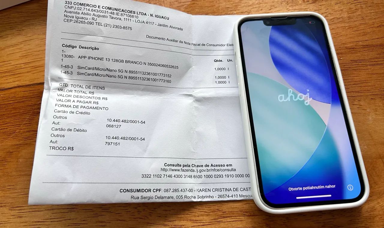 iPhone 13 128G Branco com Caixa e Nota Fiscal. - Foto 5
