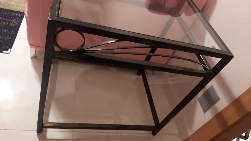 Mesa de vidro novinha  - Foto 3