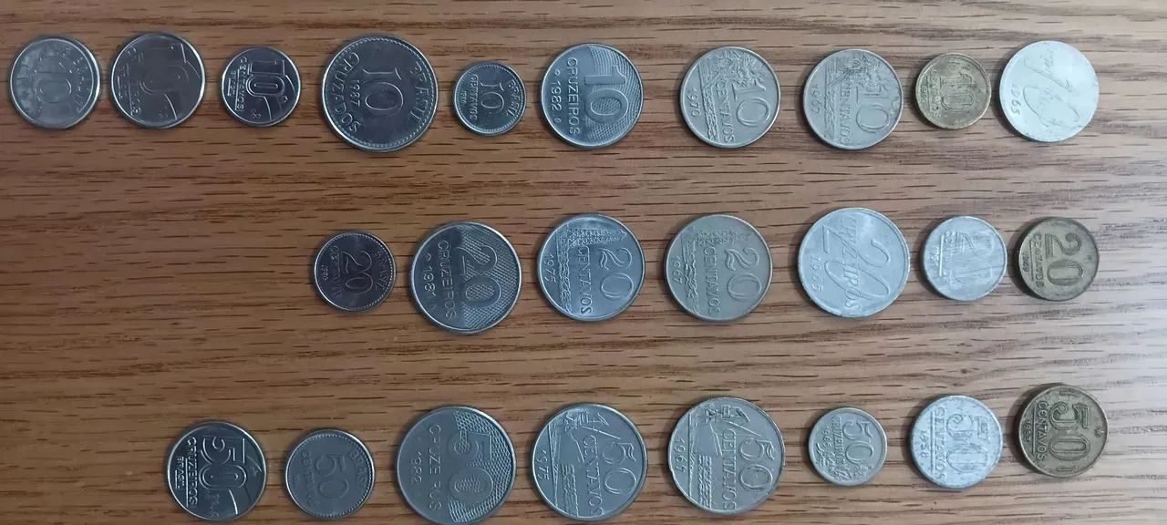 Moedas antigas - fora de circulação. - Foto 2