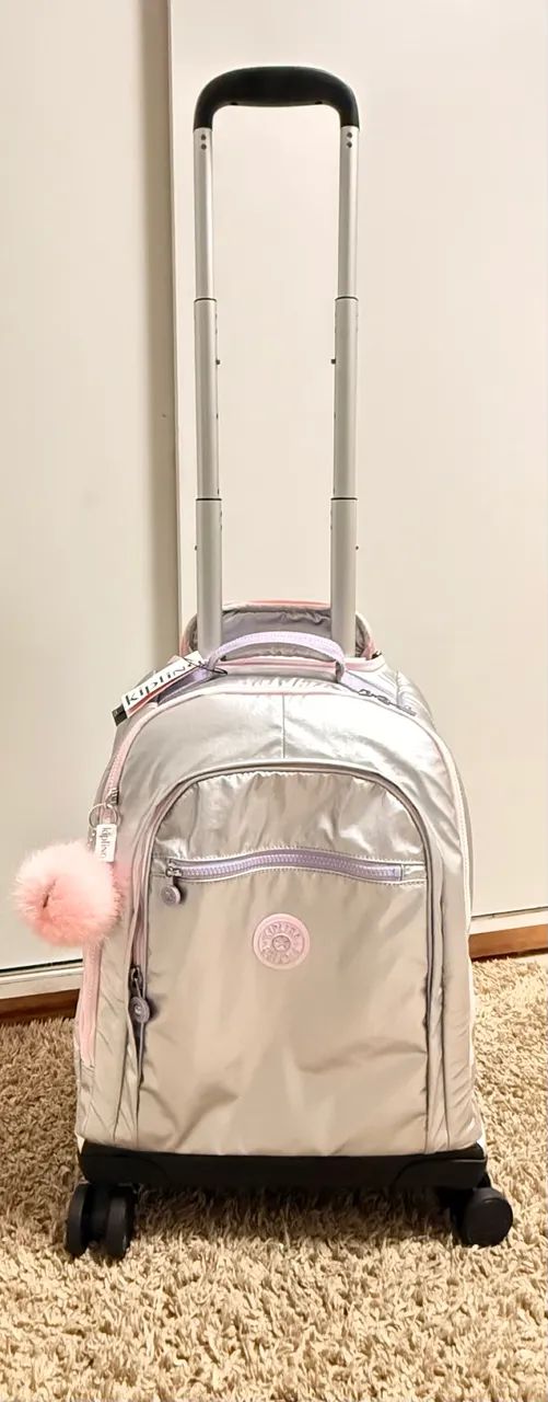 Mochila Kipling New Zea Prata | Importada dos EUA | Nova - Sem Uso - Na Embalagem - Foto 5