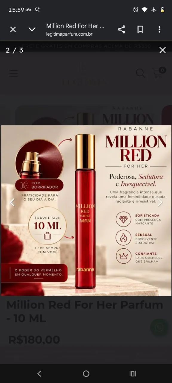 PARFUM RED MILION - Foto 2