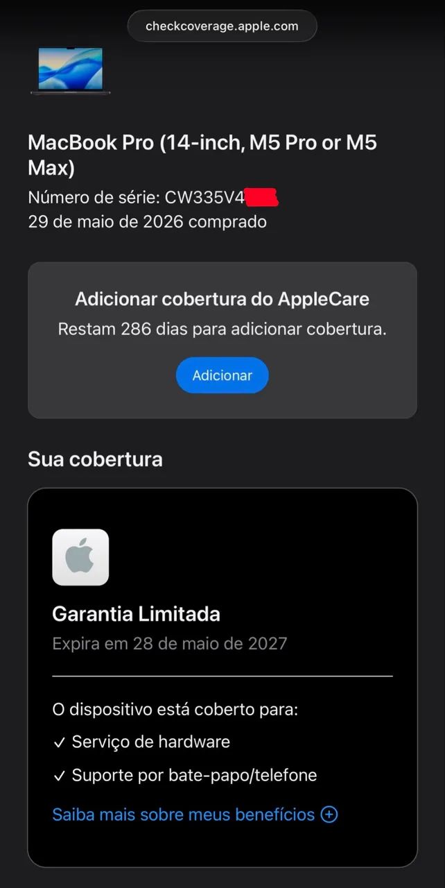 Macbook pro 14 polegadas chip m5 pro 24gb / 1tb com apenas 5 ciclos ( 24 / 1 tb ) - Foto 2