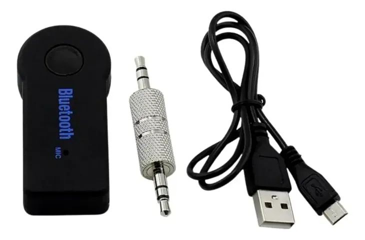 Adaptador Receptor Bluetooth Usb Musica P2 Chamada Som Carro Cor Preto - Foto 6