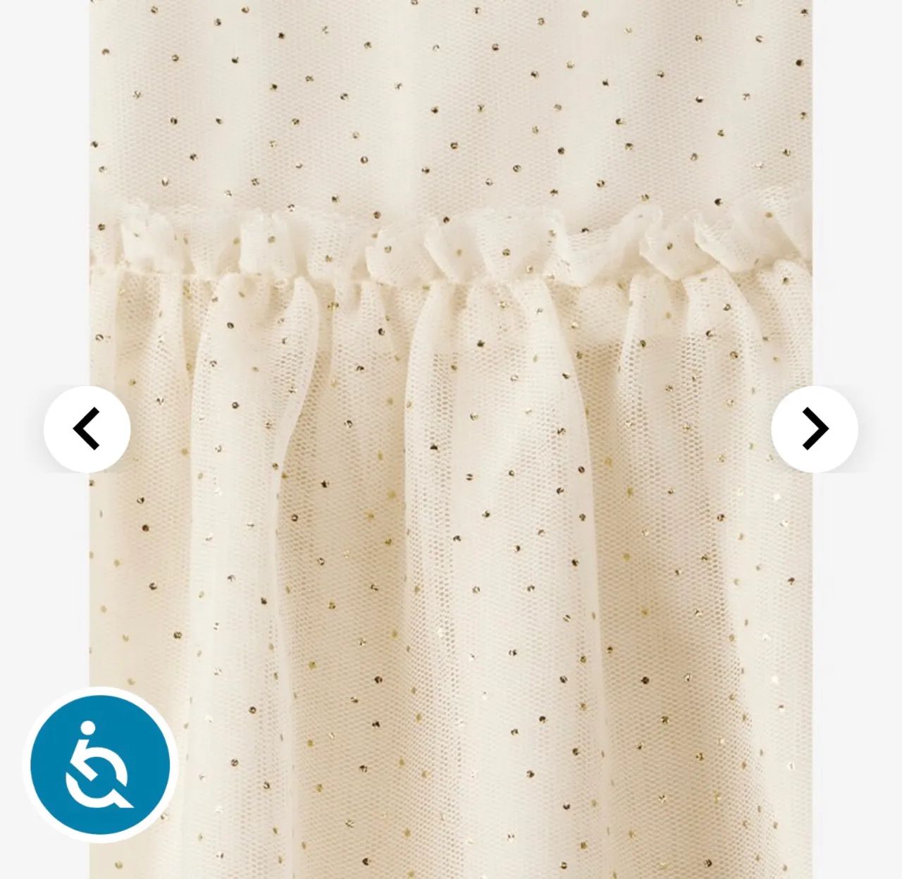 Vestido modelo evasê com tule de poá bege Carter?s, 3M usado apenas uma vez  - Foto 3