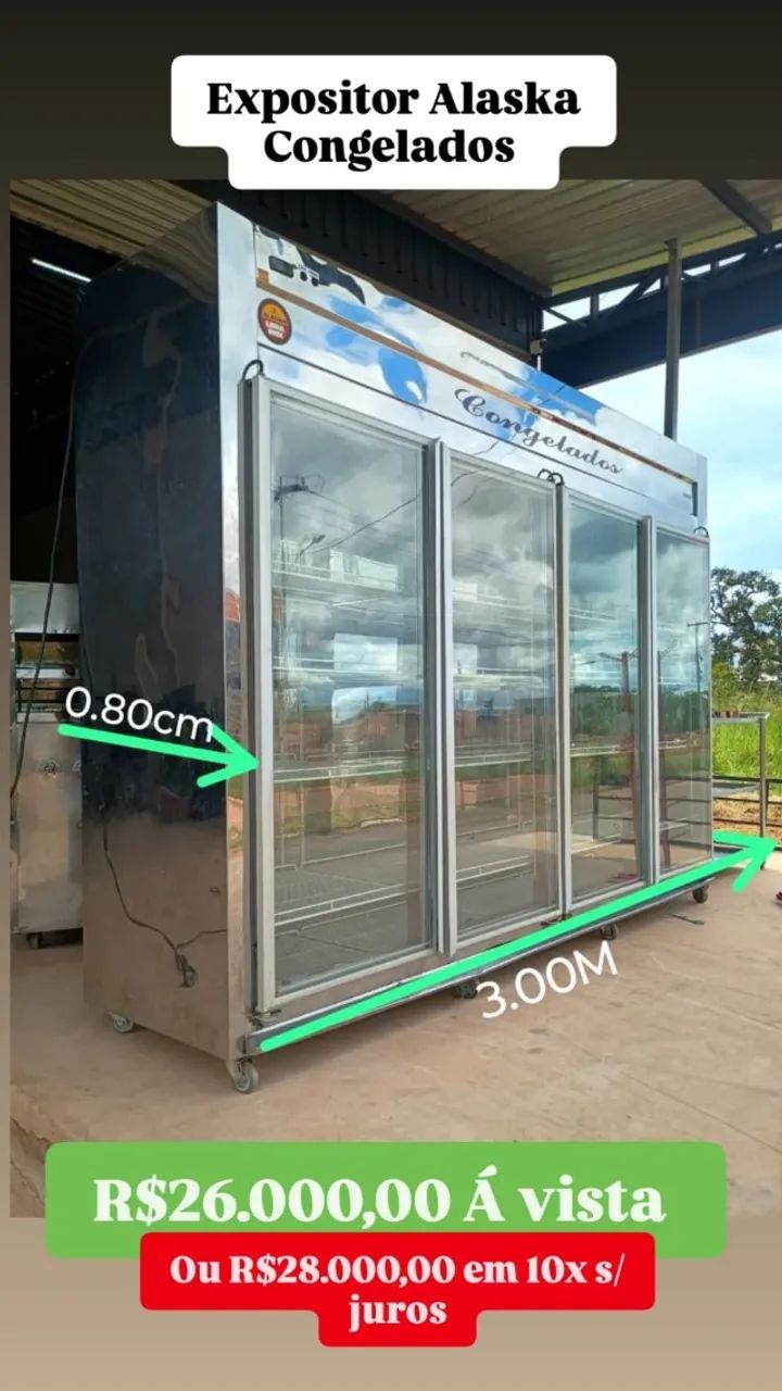 EXPOSITOR 4 PORTAS PARA CONGELADOS